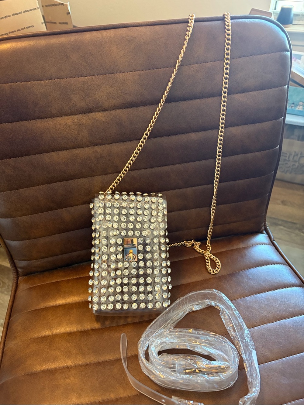 Rhinestone bling concert stadium bag NWOT. Great quality